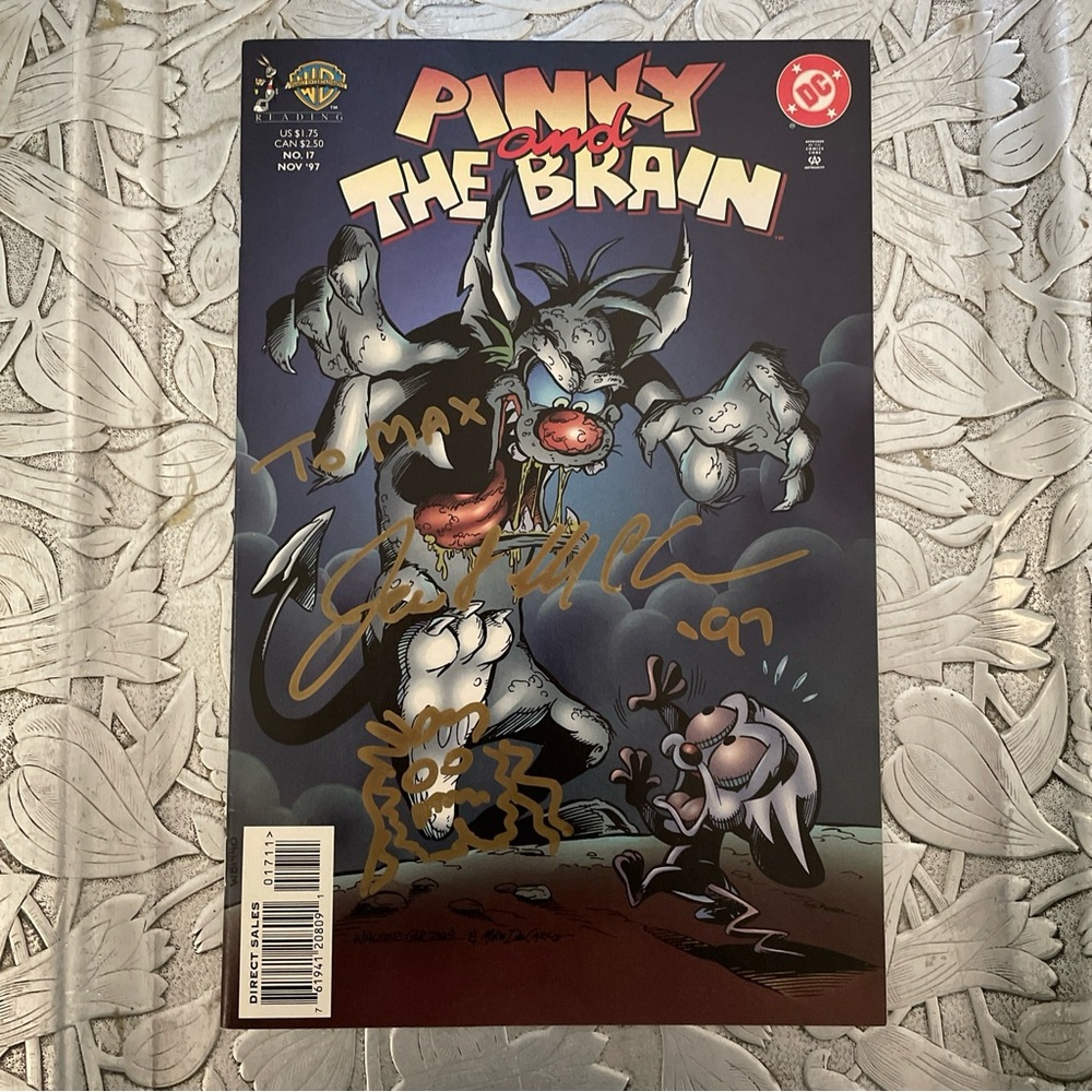 Pinky and the Brain Comic Book 1997 No. 17 Autographed